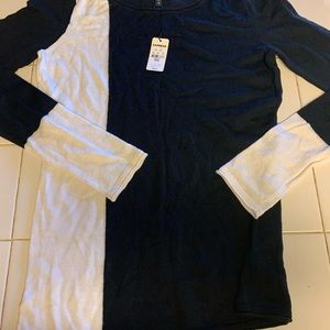 Express Women’s Ling Sleeve Black White- M